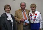 November 2019 speaker Leon Miller of Tulane Archives with President Jerry Gast and Ginger Crawford