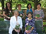 MWC  2021-2022, Seated: President Patricia Seale and Joy Babin, Past President. Back: Toni Gambino, Recording Secretary, Letty Jane Clark, Parliamentarian, Kayla Gilberti, Treasurer, and Linda Sharp, Corresponding Secretary