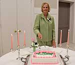 Coleen Landry Cutting the 83rd anniversary cake