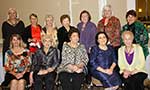 Seated:  Judy Wood, Carrel Epling, Virginia Cullens, President Melanie Rose and Rita Blessing. Standing are Betsy Hanson, Marilyn Haik, Mary Prouet, Betty Exnicious, Pat Hanemann, Mary Membreno and Linda Deichmann.