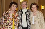 Coleen Landry, center, and Club's guests Dot Cannon Heiss of McComb, MS and Charlene Montero Haik.