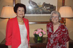 Evelyn Smith and Iona-Myers at the 2013 Past Presidents' Council Annual Luncheon