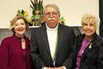 February Speaker Arthur Hardy and Joan Eckholdt and President Epling