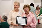 Elsie Manos is Presented 25-year Membership- Certificate