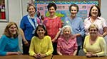 MWC Hilda Knoff School for the Deaf Judith McKey, President Yvonne Perret, Regina Martiny, chairman Cindy Sevin, Jerry Gast, Linda Sharp, Joy Babin, and Fran Puig