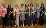 2023 Officer Installation: Trish Seale, Installing officer,  Dee Dee Lancaster, President; Beverly Randazzo, Past President;  Letty Jane Clark, Parliamentarian; Tricia Grinshaw, Regina Martin, Jan Allen, and Melissa M