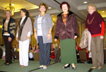 Christmas in October Models Coleen Landry, Yvonne Perret, Polly Thomas, Evelyn Smith and Elsie Manos