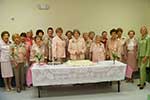 Past presidents celebrate Founders day. Julie Lawton, Kathleen McGregor, Mary Membreno, Linda Deichmann, Marguerite Ricks, Evelyn Smith, Sue Rooney, Ginger Crawford, Jane Livaudais, Beverly Watts, Bea Metoyer, Beverly Christina, Iona Myers, Linda Gallagher, Virginia Cullens, Polly Thomas, Irene Rogillio and Coleen Landry.