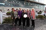 Day at the Races 2014 - Madame President with the Trophy