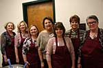 November Hostesses Janet Schwary, Rubye Noble Evans, Charlotte Carrigee, Cheryl Faust, Michelle Cullison, Polly Thomas and Jeanette Wise