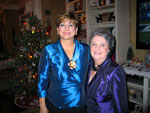 Polly Thomas and Marguerite Ricks December9 MWC Christmas Party