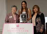 President Beverly Randazzo, Molly Kate Mangiapane and Charlotte Carrigee, Scholarship Fund Chairman