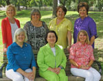 Diamond Jubilee Year Executive Board: Seated Linda Deichmann, President Melanie Rose, Judy Wood. Standing Coleen Landry, Cindy Garic, Fran Puig and Jennie Bryant